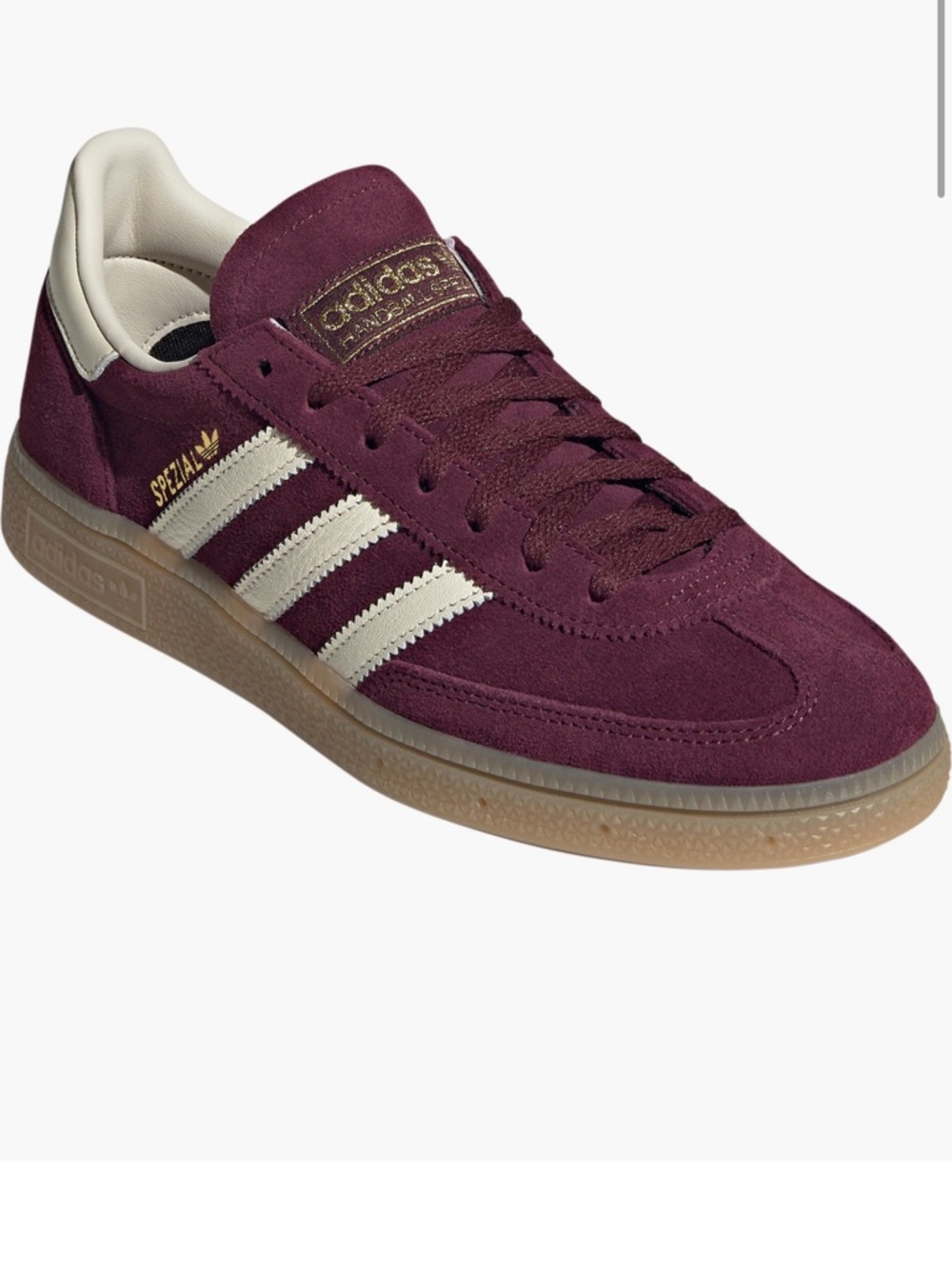 adidas Spezial Suede Sneaker in Burgundy and Cream